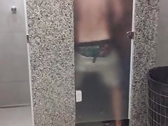 A fuck in a public shower