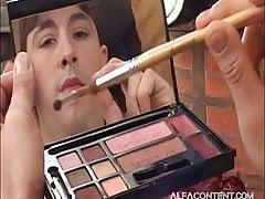 Gay Crossdresser Solo Cock Jerking