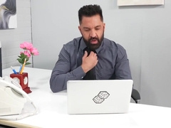 Archer Crofts slot drinks each of Dominics good-sized thumbs