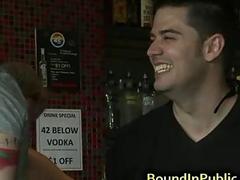 Gay fucker is treated like shit during BDSM orgy