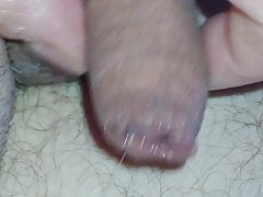 Little dick precum and cum