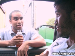 Urban Foray - 2 messy dark-hued masculines Go At It