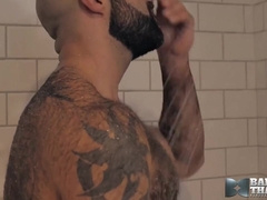 Hairy Hunk Masturbates Solo - Atlas Grant