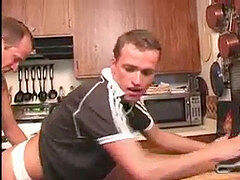 Gay Pigs - slurping jizz, double plowing, bareback