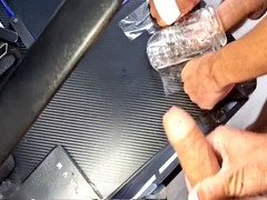 A shower of jizz on a buddy from big cocks, get yourself messy with cum!