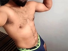 Furry Indian desi uncle Desi_Panda shows off his huge tool and wants a big cock in his ass