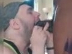 Beefcake deep down his facehole