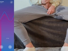 Noisy groaning no-arms cum-shot, buttfuck massager, good-sized popshot