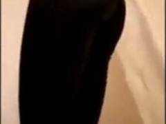 cute sissy in leggings with a bulge 8