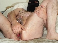 Anal fisting, extreme insertions and wrecked prolapse in hardcore anal stretching session