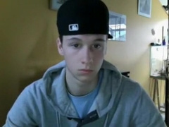 smooth young boy masturbates with a big cumshot