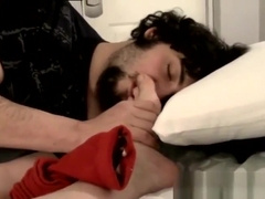 Boys licking feet