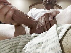 Oiled up cock