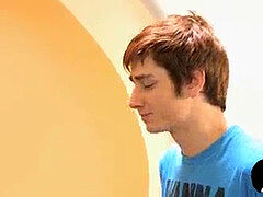 tasty lad riding knob to get that new job