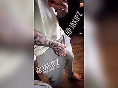 Jakipz Playing With His Big Cock And Precumming In Gray Sweats