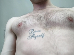 Displaying furry torso and uncircumcised lollipop