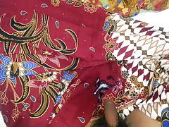 Jerking all lungi and cum on Aunty's AYU 526