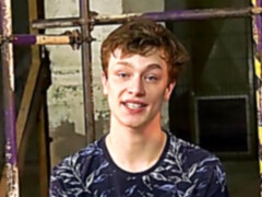 Tied-twinks balls are covered in hot wax during BDSM punishment