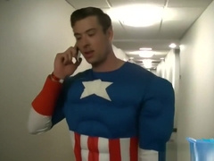 Captain America Tickled