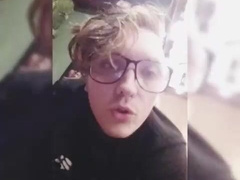 Androgynous Stud Gigantic Fake Penis Solo