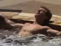 Alone at the pool