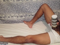 First Time Missionary Pounding with Loud Moans - Experiencing the Fleshlight Solo Adventure!