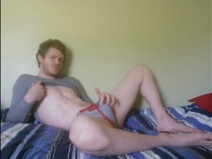 Gay jerk off, gay orgasm, lollipop