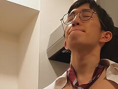 Fapping in After Work and Backed Home