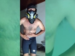 Fur-covered foot fetish fun with gay masked Stink Hairymale