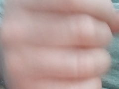 Jerking Off Big White Dick at Home