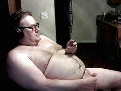Daddy strokes on cam