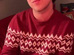 Home from School Jerk Off Instructions, Jizm on Christmas Sweater
