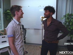 Newbie Twink Colleague Flip Fucks Big Cocked Hunk - Trevor Harris, Tony Genius