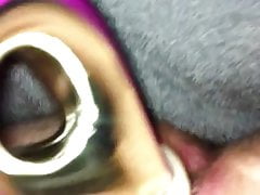 Vibe In Ass Fun and Cum