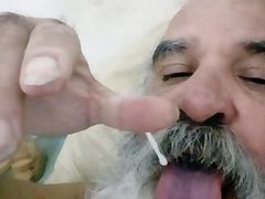 Eating fucking thick milk