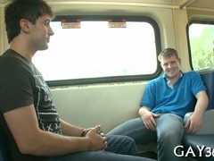 Rough anal pounding outdoors