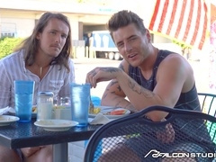 Sans a condom, chubby gay, beefy