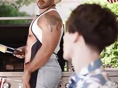 Submissive Cristiano Mounts Nick Cranston, Begs for More - MEN