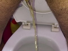 Pissing in the loo