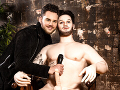 Hot gay lads mix fetishes with merciless anal sex