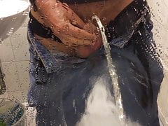 Pissing on a mirror