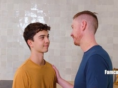 Getting down on my knees for my stepdad's massive cock