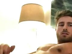 Cute bearded guy bate and cum