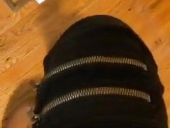 black sub worships master's feet
