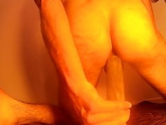 femdom-fucktoy pegs his ass with rolling pin