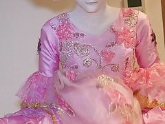 zentai+dressgown masturbation