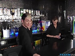 Corey Connor blows Jacob Daniels and Sky James passionately