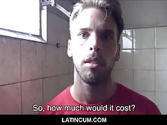 Hot Young Latino Construction Worker Seduced By Cash From Cl