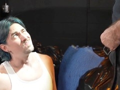 Drew Sebastian fisting jack Hunter and Josh Mikaels in tight asses