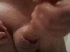 Jerking my oily cock